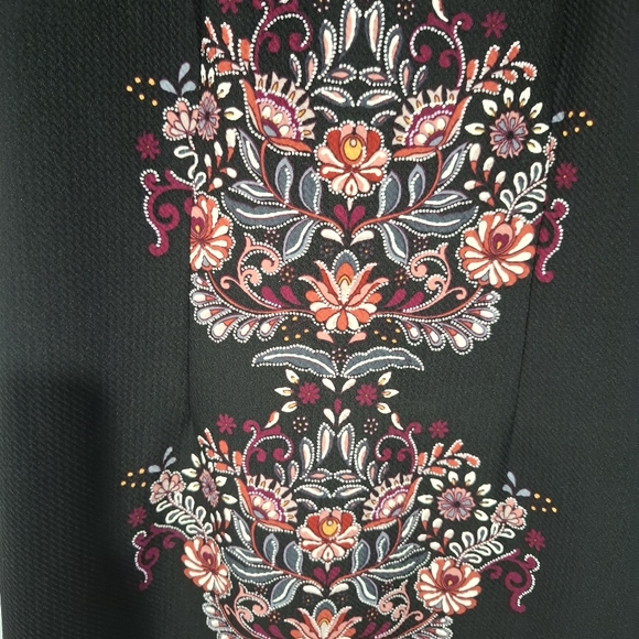 Rabbit Rabbit Rabbit Designs Women's Dress Midi Sheath Floral Multicolor  Sz 10 - Picture 6 of 14